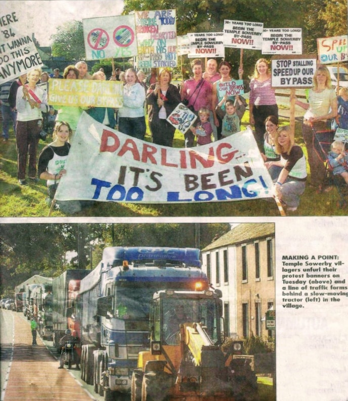 Images from Cumberland & Westmorland Herald article "Darling it's been too long!"