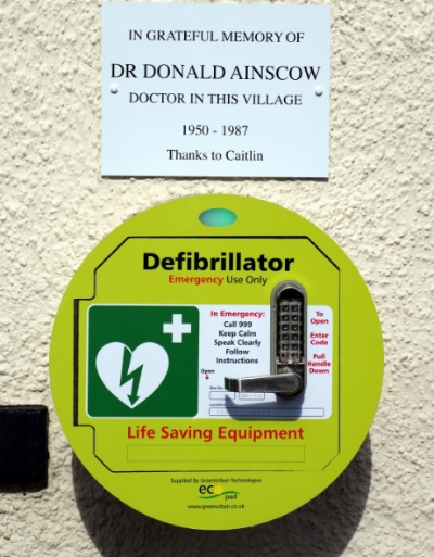 Defibrillator and Plaque