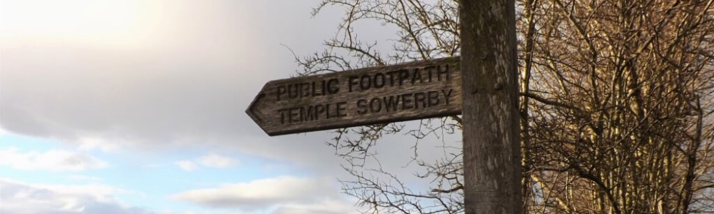 Temple Sowerby signpost