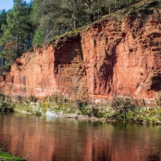 Oglebird Scar also known as Red Rock by the River Eden