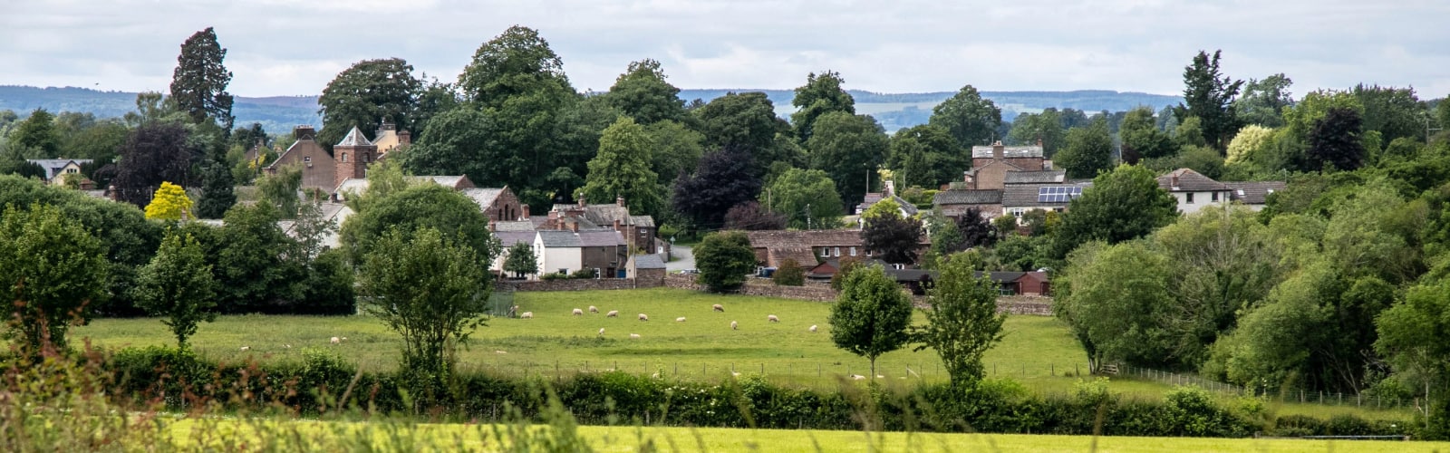 Temple Sowerby Village from across the fields